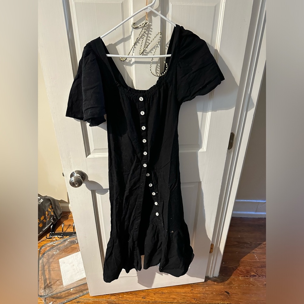 FREE PEOPLE OFF THE SHOULD MIDI DRESS